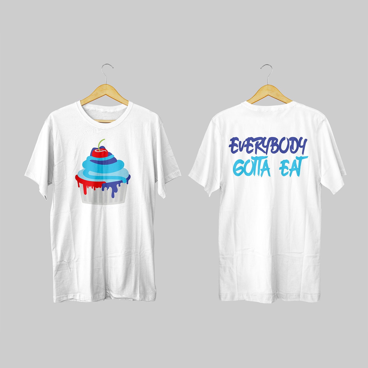 White cupcake t-shirt